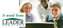 A word from Leader Services