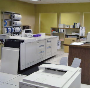 Printers inside of the West Hazelton facility