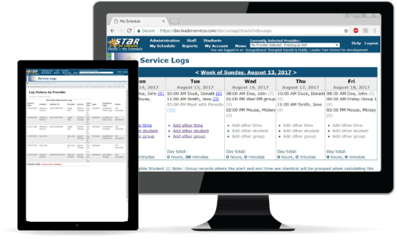 The STaR application shown on desktop and tablet devices