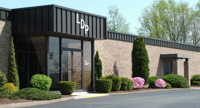 The outside of the corporate headquarters building in West Hazleton, PA