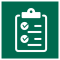 Checklist on clipboard icon