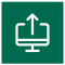 Computer upload icon