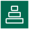 Tiered pyramid icon