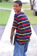 Boy walking
